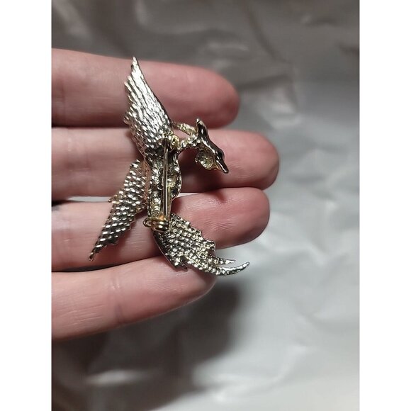 Authentic Vintage Marcel Boucher Phoenix Bird of Paradise Embedded Opal Brooch - Picture 8 of 14